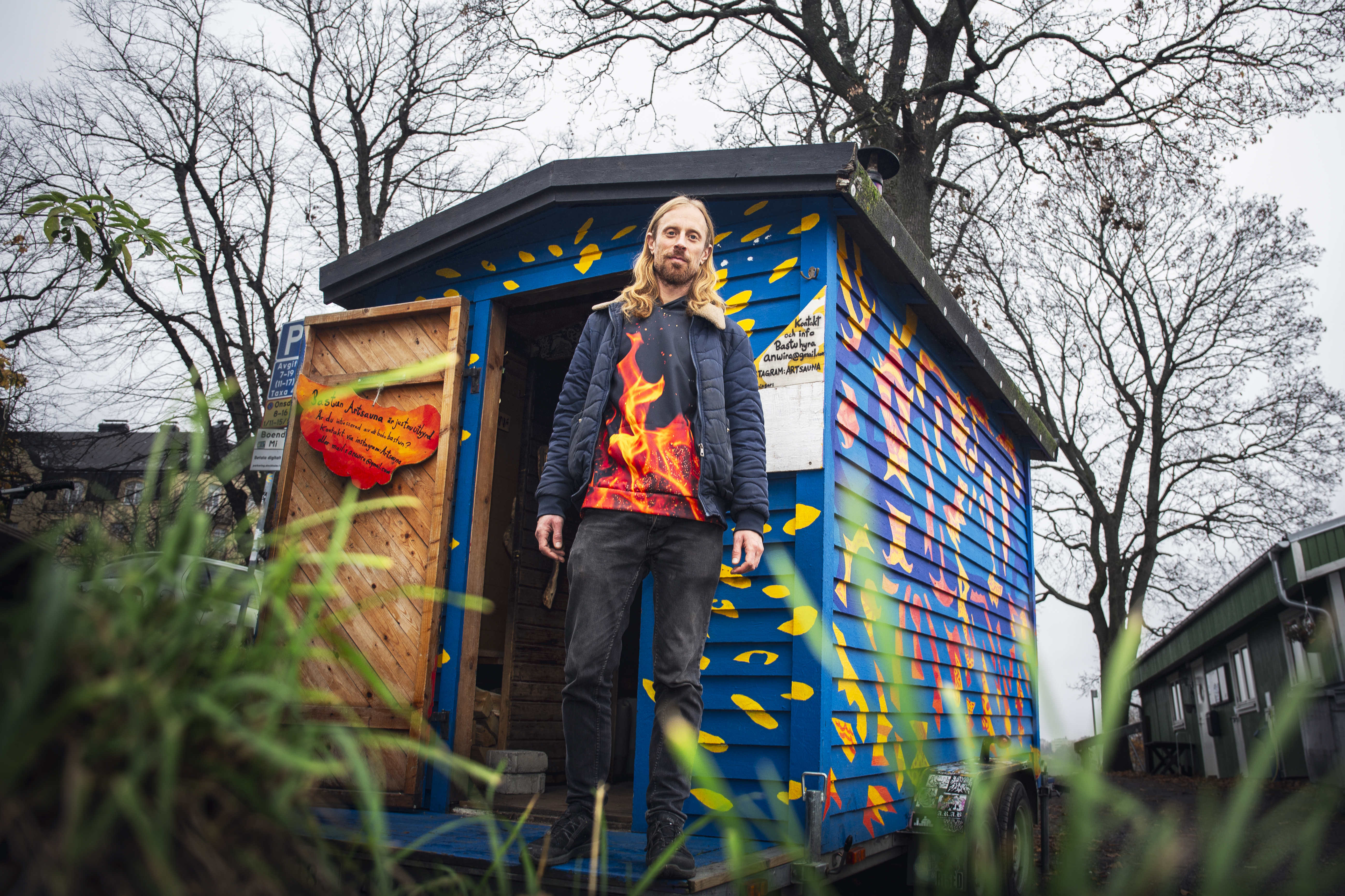 Anton Wiraeus, lokförare, konstnär och bastueldsjäl.