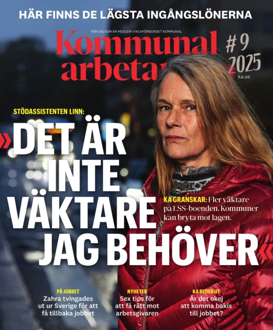 Omslaget till Kommunalarbetaren nummer 9, 2025