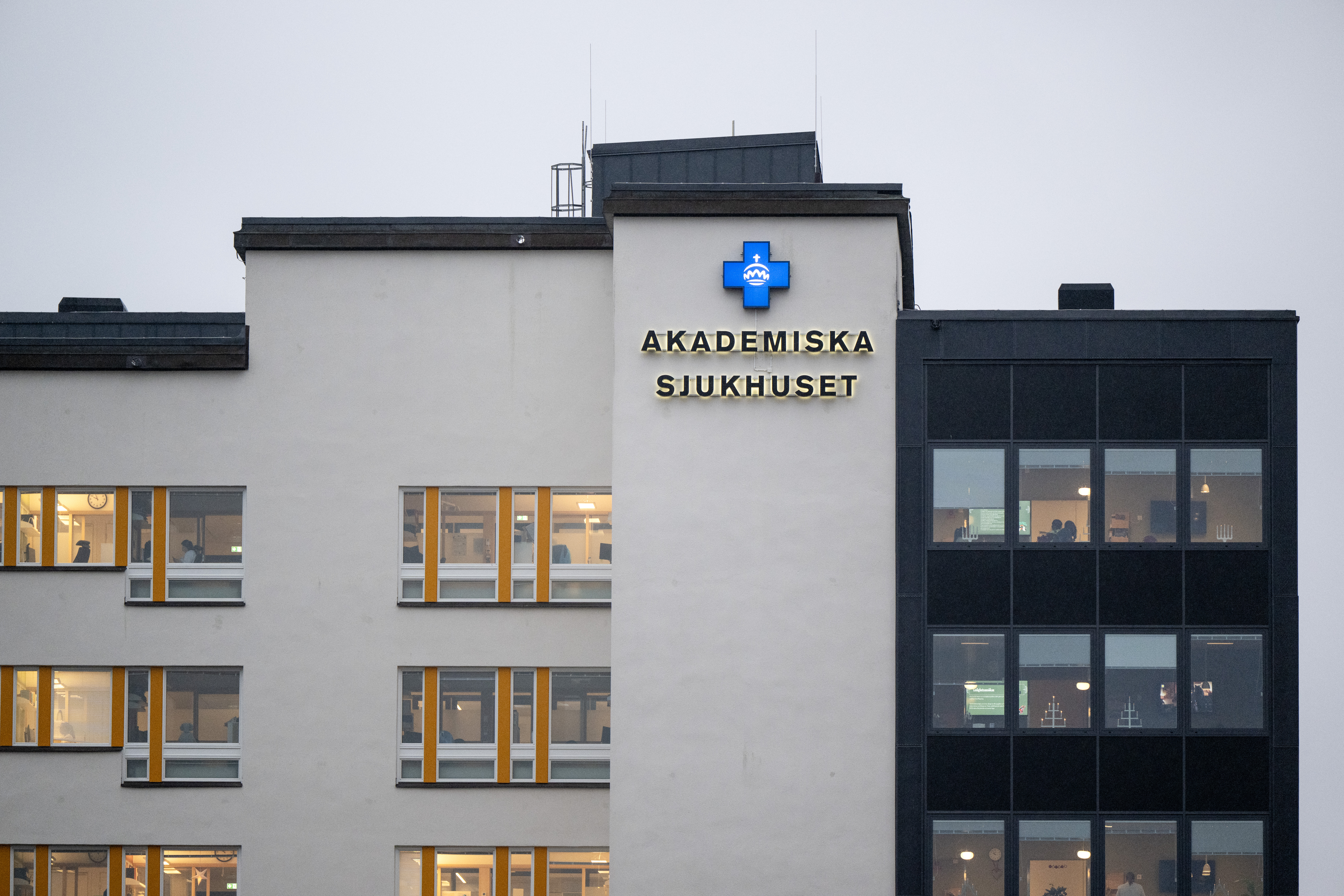 Byggnad där det står Akademiska sjukhuset på.