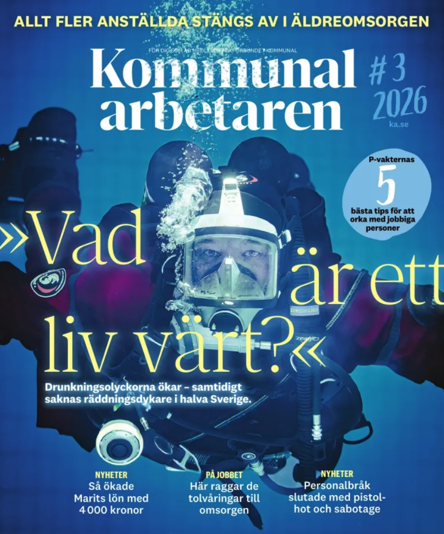 Omslaget till Kommunalarbetaren nummer 3, 2026