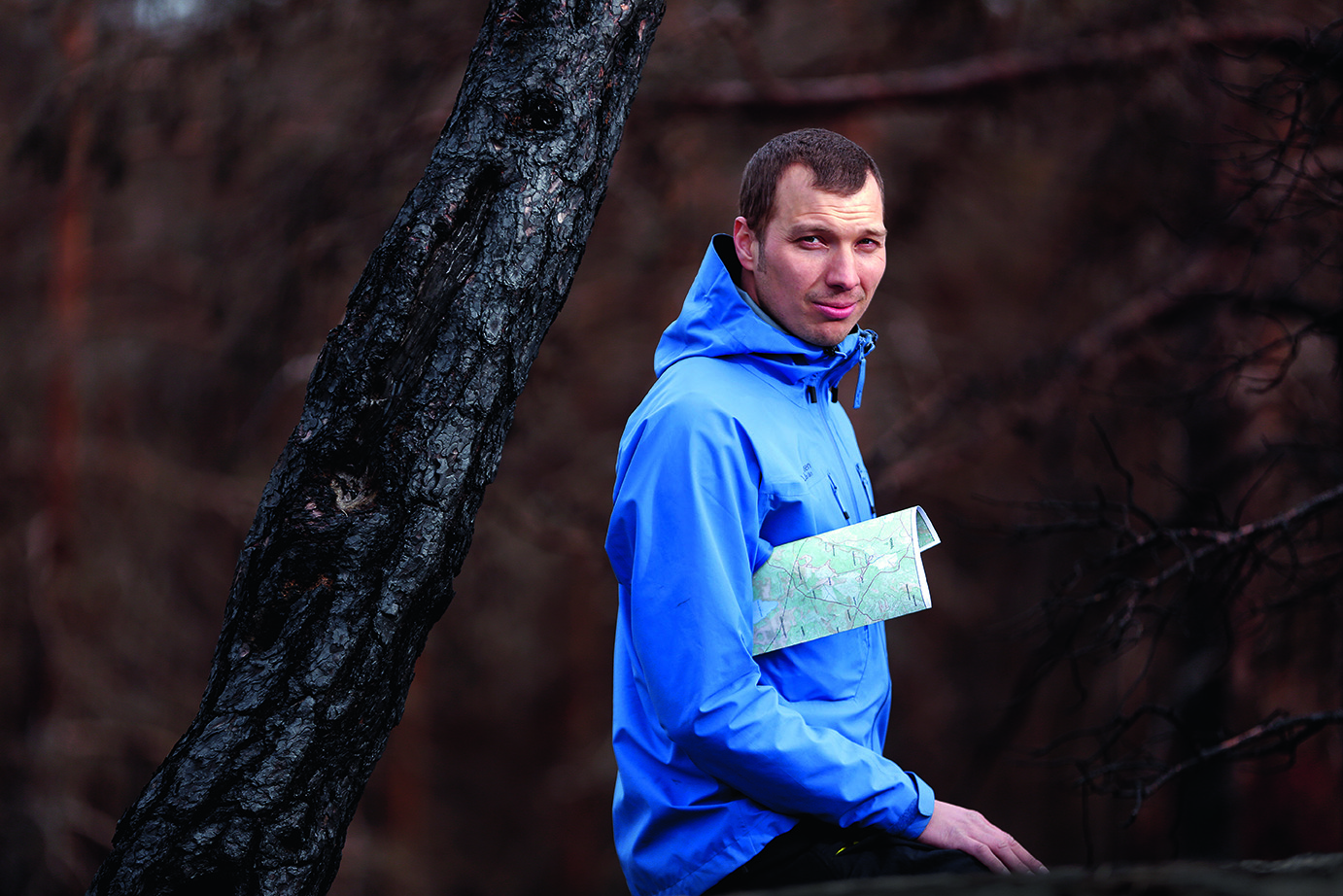 Mårten Berglind leder arbetet med att skydda stora delar av brandområdet som naturreservat.