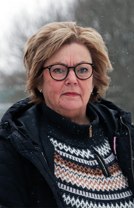 Kvinna med glasögon