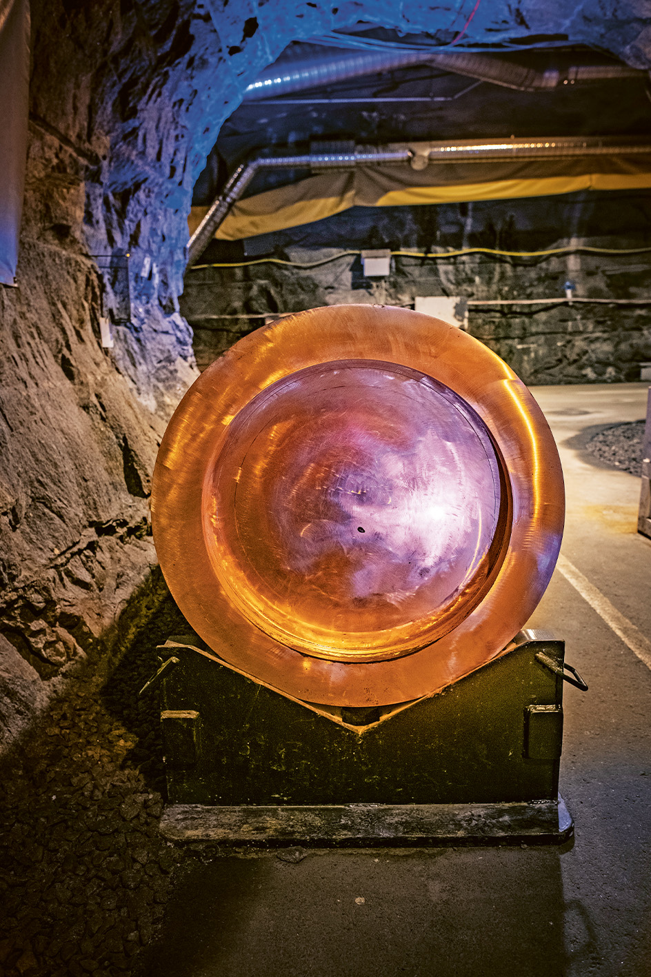 Kopparkapsel för kärnavfall.