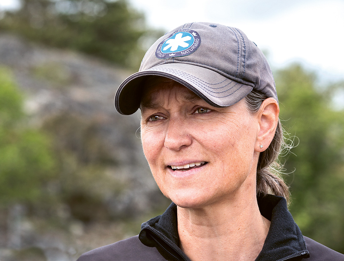 Porträtt Ann-Sofi Andersson, naturbevarakare.
