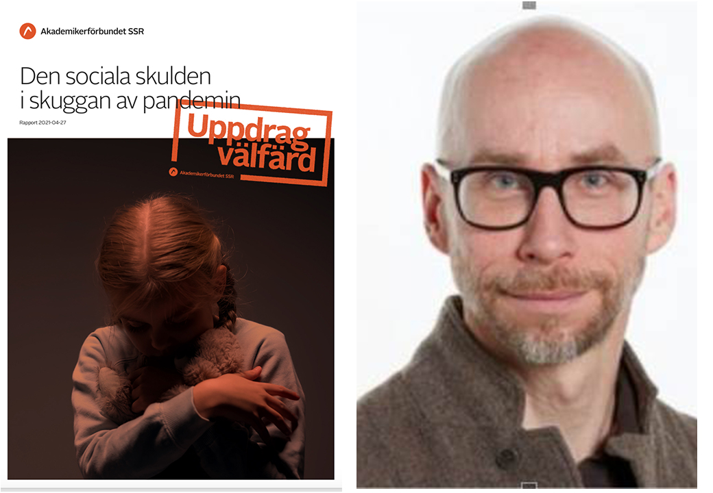 Fredrik Hjulström har skrivit rapporten "Den sociala skulden i skuggan av pandemin"