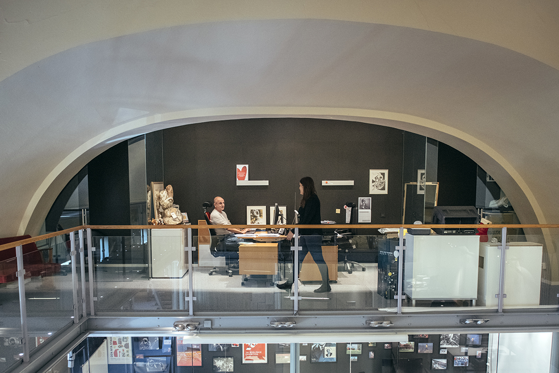 Kultur- och fritidskontoret ligger i en gammal biosalong.