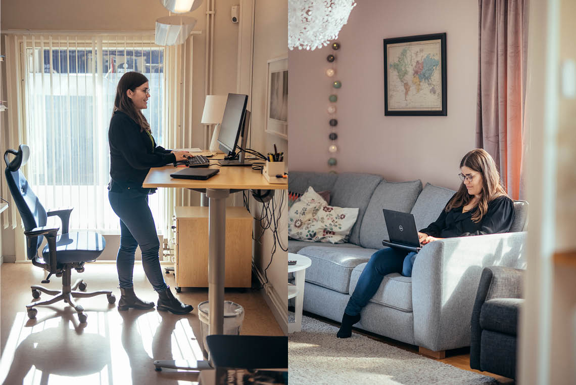 Strategen Sandra Sjöberg hoppas att mer distansarbete på sikt kan gynna miljön.