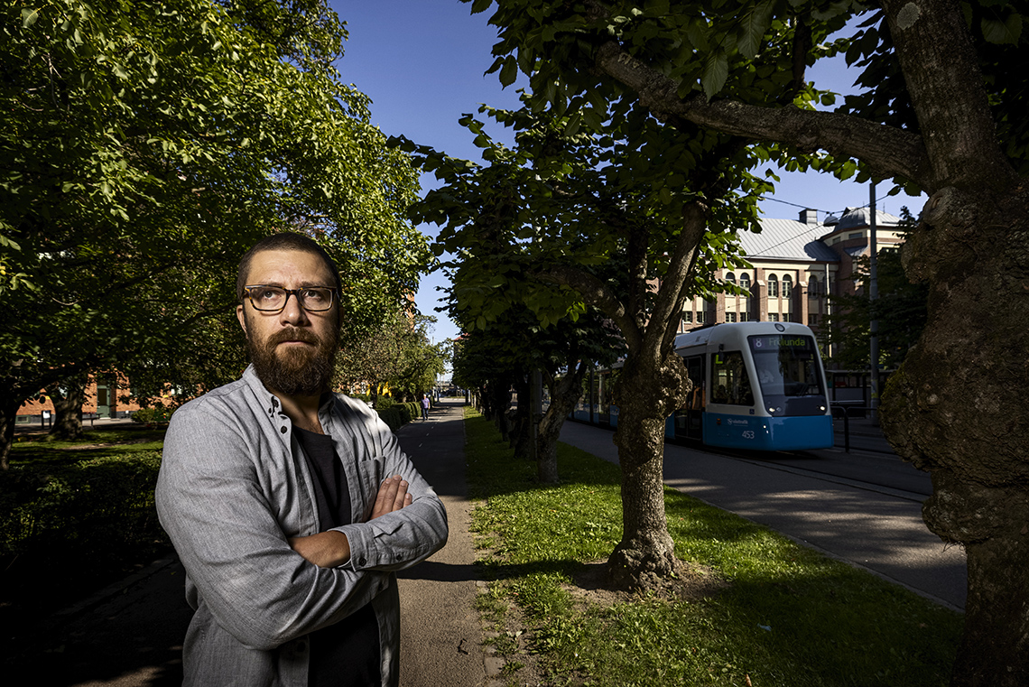 Kristofer Astemo Skyddsombud Akademikerförbundet SSR. Foto Sören Håkanlind