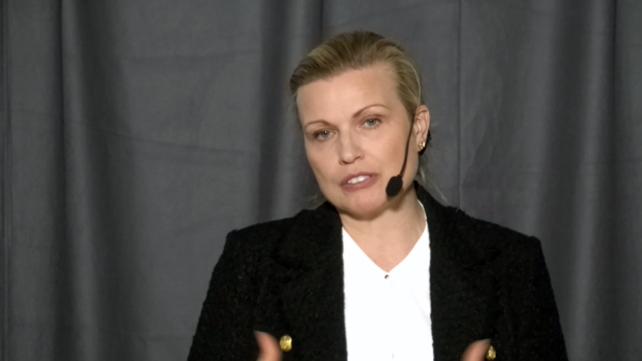 Ann-Therese Enarsson, vd på TCO:s tankesmedja Futurion talade under Internetstiftelsens konferens Internetdagarna.