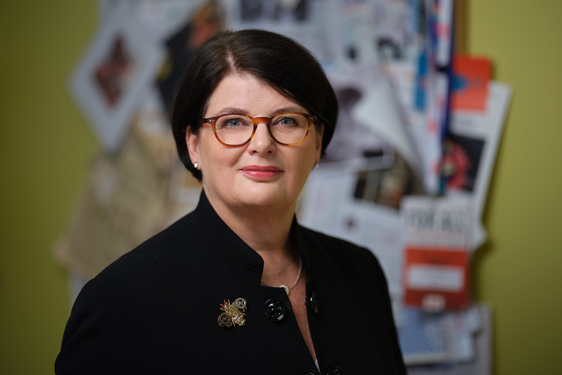 Heike Erkers, ordförande Akademikerförbundet SSR.