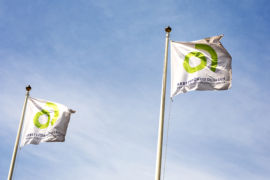 Arbetsförmedlingen flaggor