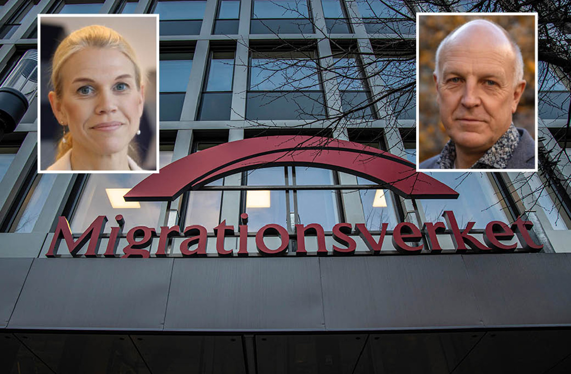 Kollage med Agneta Kundoori och Magnus Önnestig Migrationsverket,