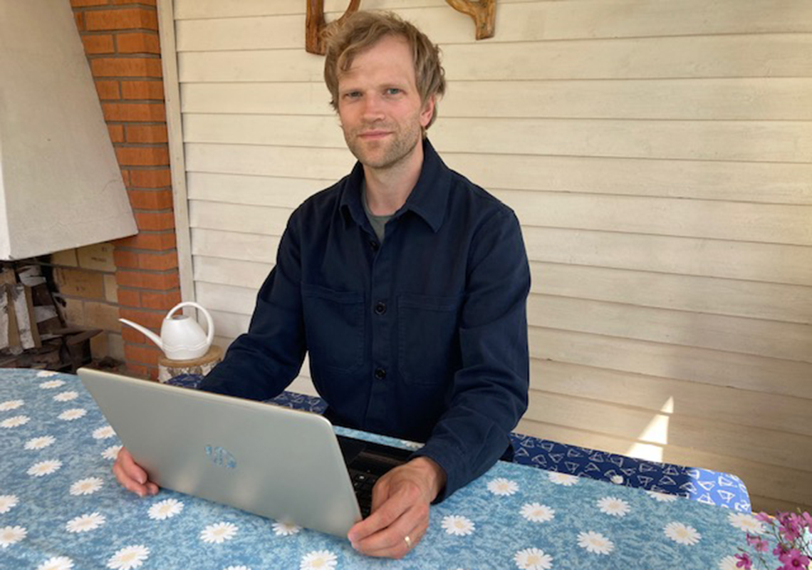 Johan Berg, författare till boken "Spelet om Arbetsförmedlngen.