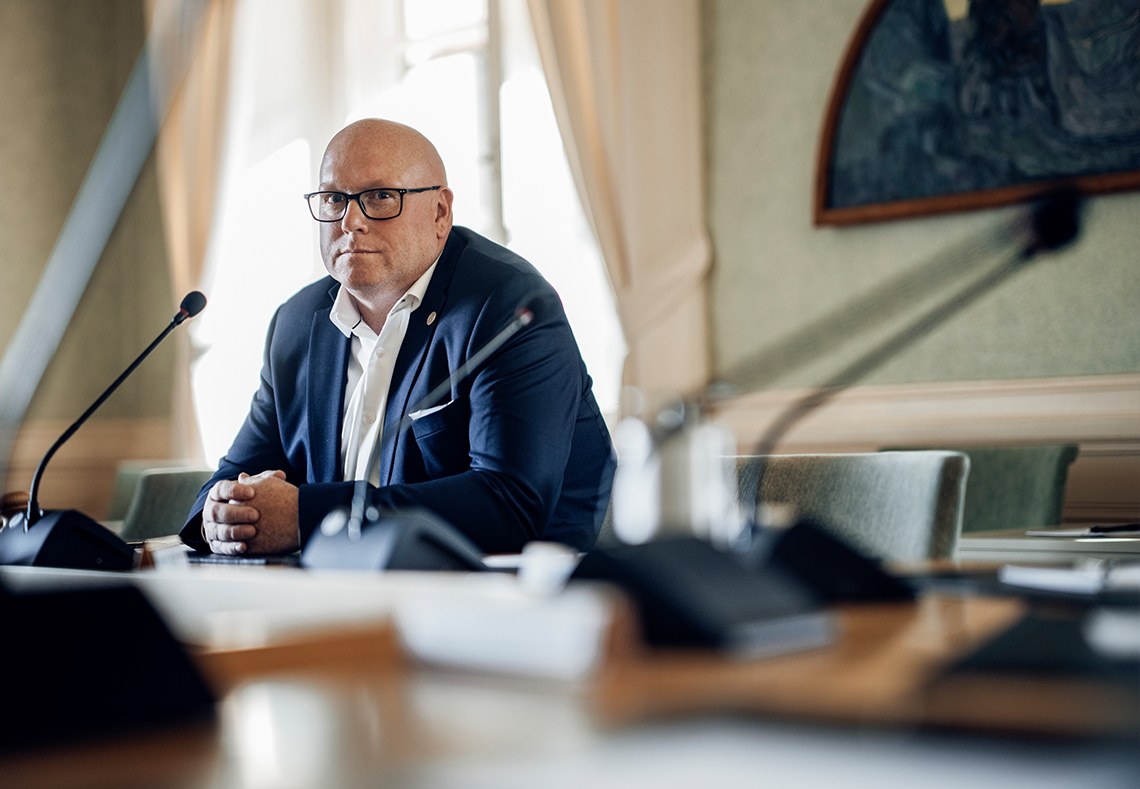 Magnus Persson (SD), ordförande i arbetsmarknadsutskottet.