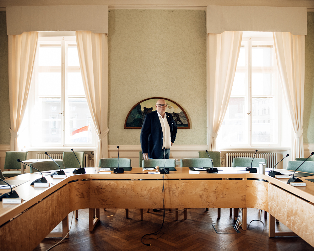 Magnus Persson (SD), ordförande i arbetsmarknadsutskottet.