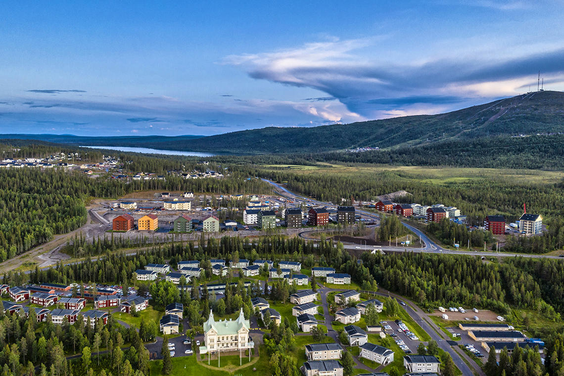 Vy över Gällivare