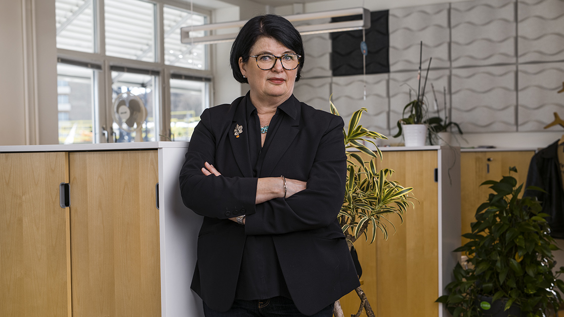 Heike Erkers, ordförande Akademikerförbundet SSR. Foto: Viktor Gårdsäter