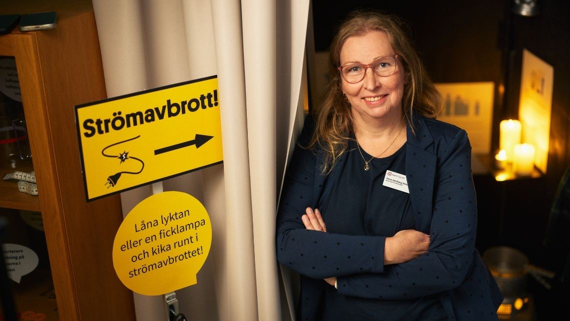 Anna Jernberg-Sørensen på beredskapsveckan i Uppsala