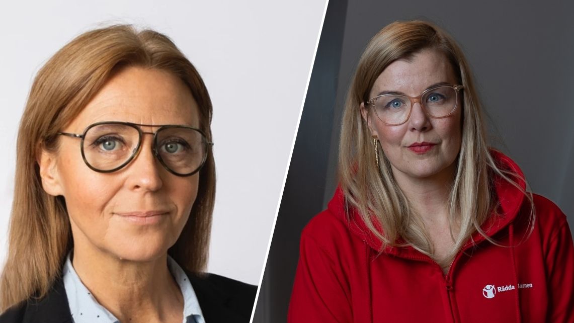 Porträttbilder på Maria Scillaci och Sara Damber till deras krönika om sänkt straffbarhetsålder till 13 år.