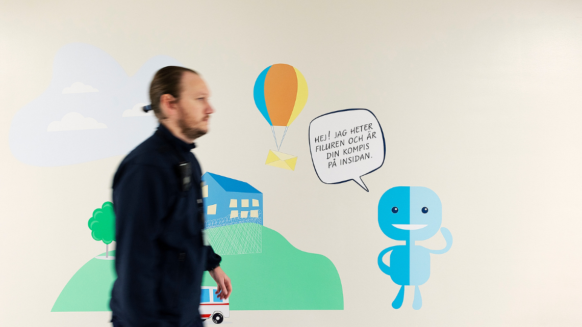 Niclas Soneson på anstalten Sagsjön.