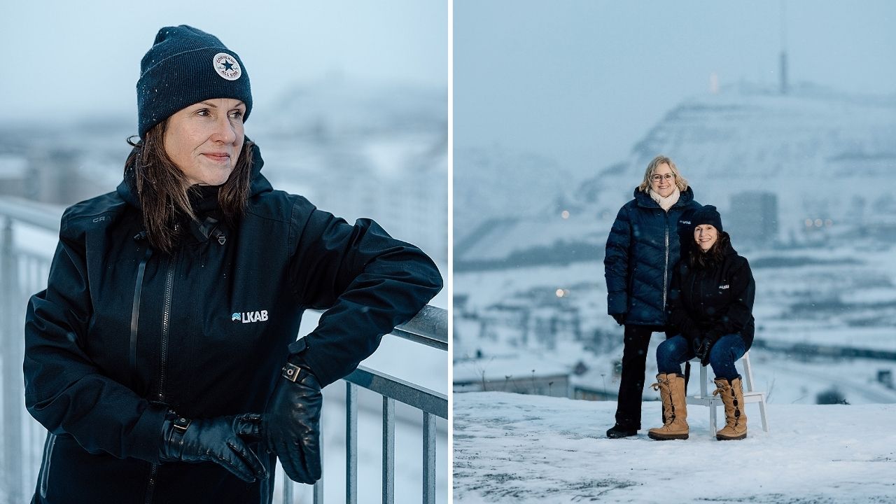 Två bilder i ett. Porträttbild på AnnChristine Lindgren.