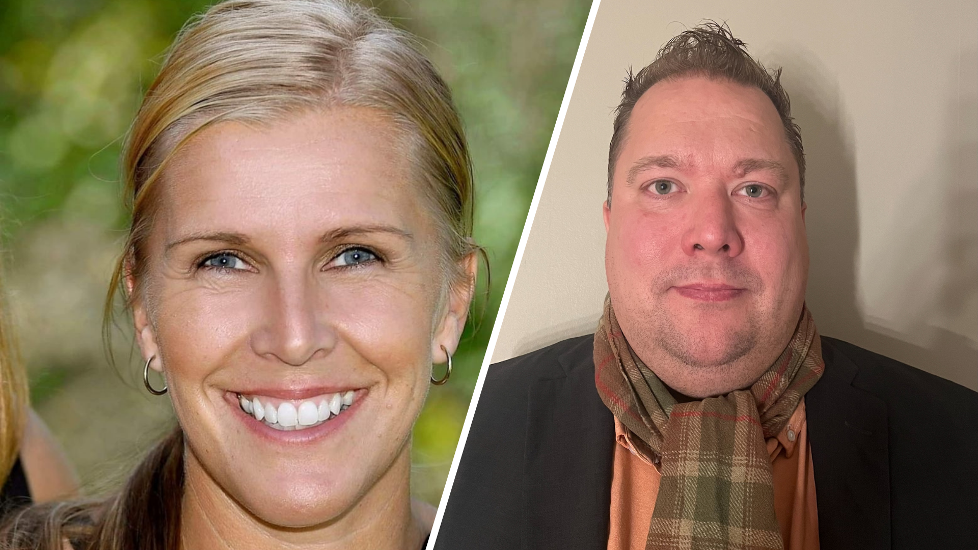 Porträtt på Charlotte Ohlson och Aron Branner.