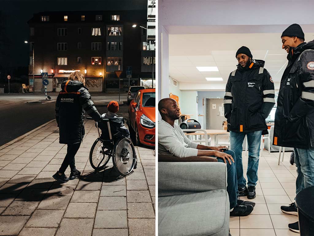 Rabab följer en kille hem medan kollegorna är på fritidsgården.