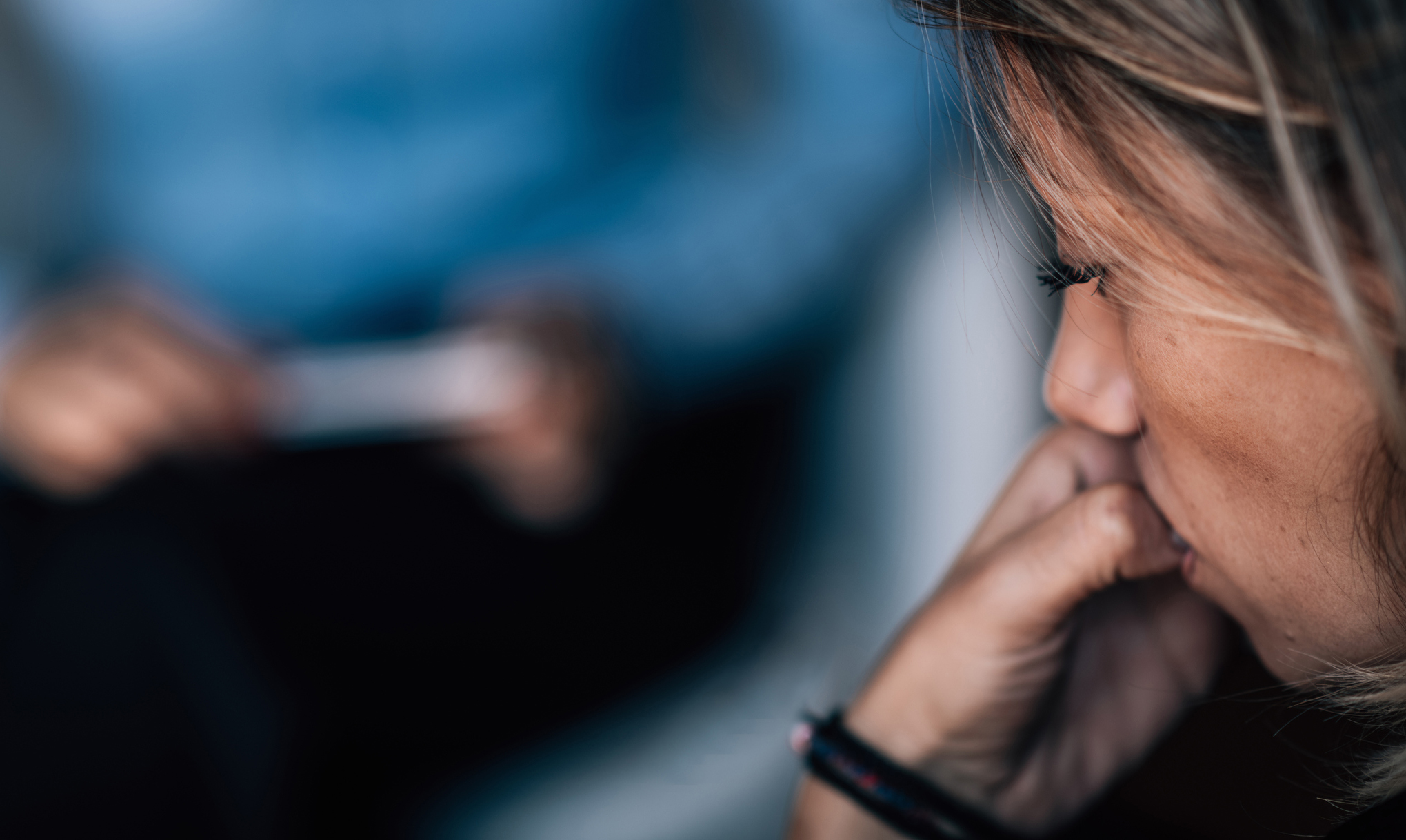 Psychotherapy Treatment for Depression Disorder, Mental Health Patient in Session