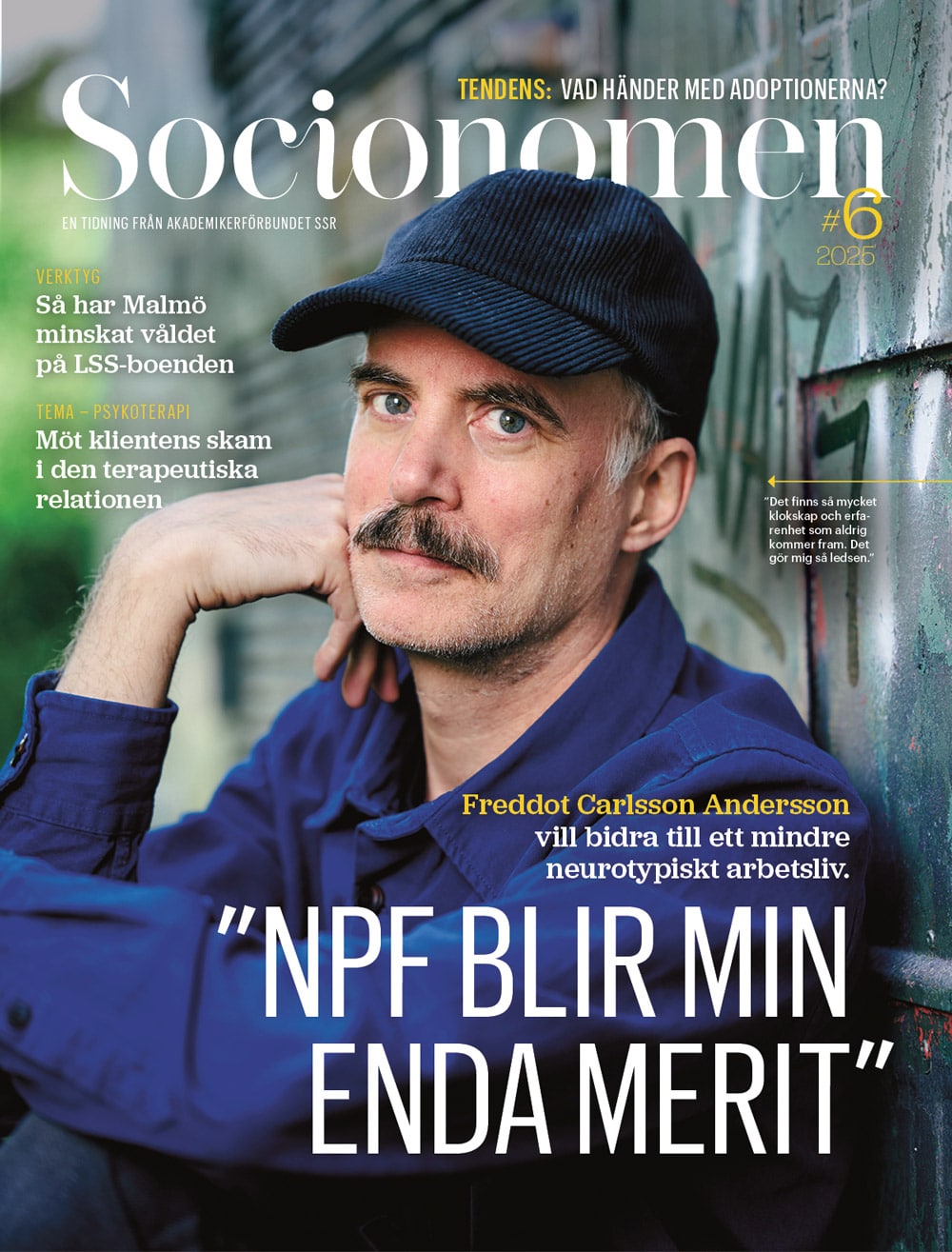 Omslaget på Socionomen nummer 6, 2025.