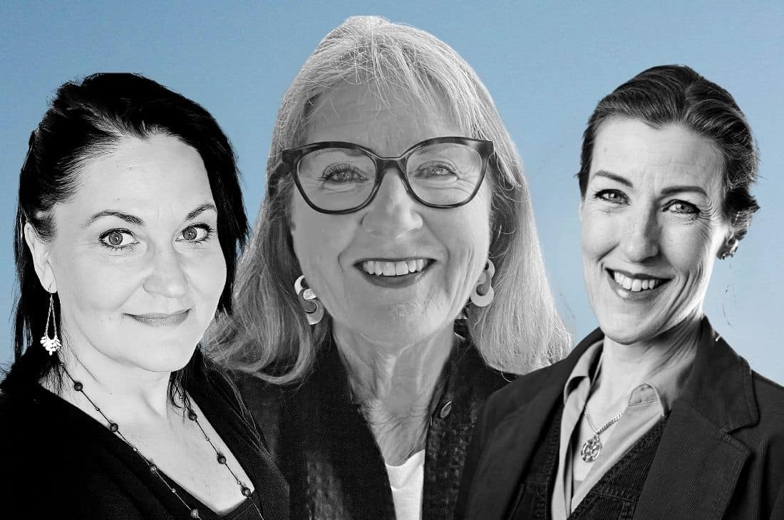 Rebecka Hall, Anna Christina Sundgren och Ingrid Almgren Sjölander