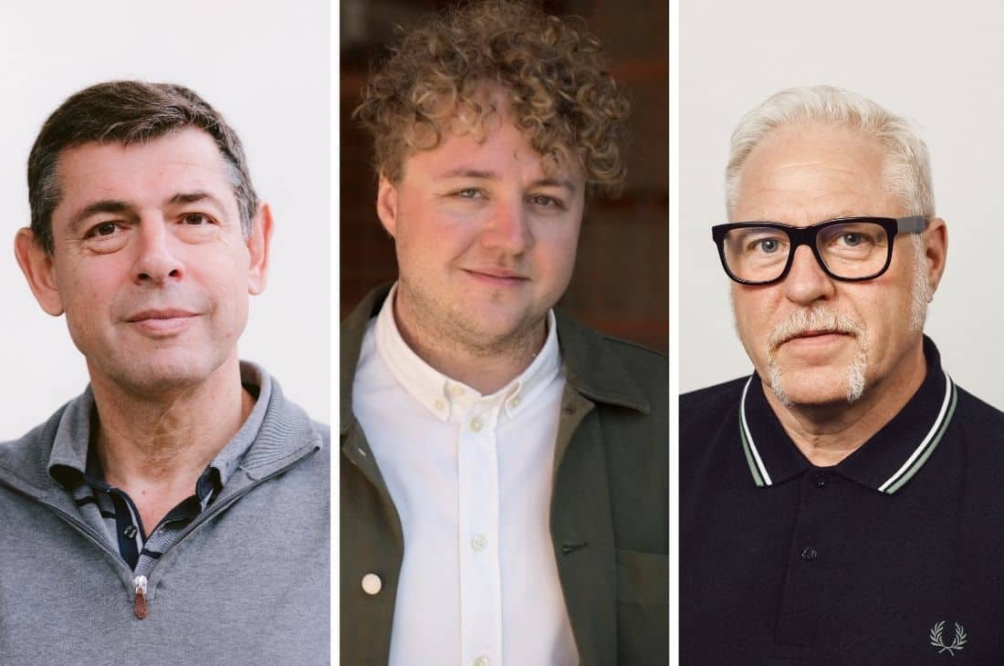 Markus Heilig, Albin Stenström och Ulf Guttormsson.