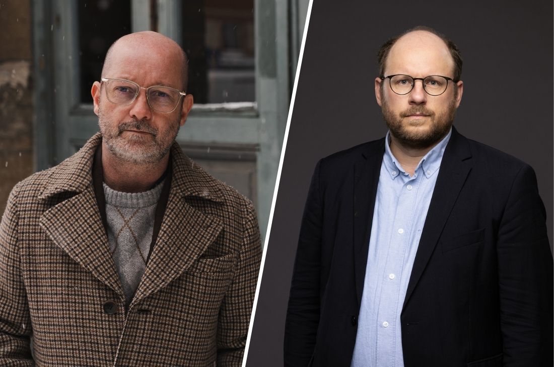 Två porträttbilder tillsammans. På Jonas Rydberg och