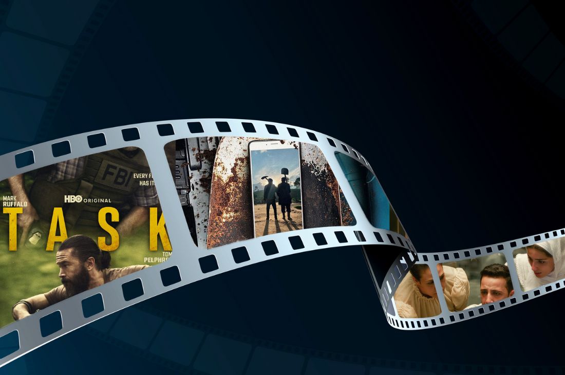Filmrulle med affischer