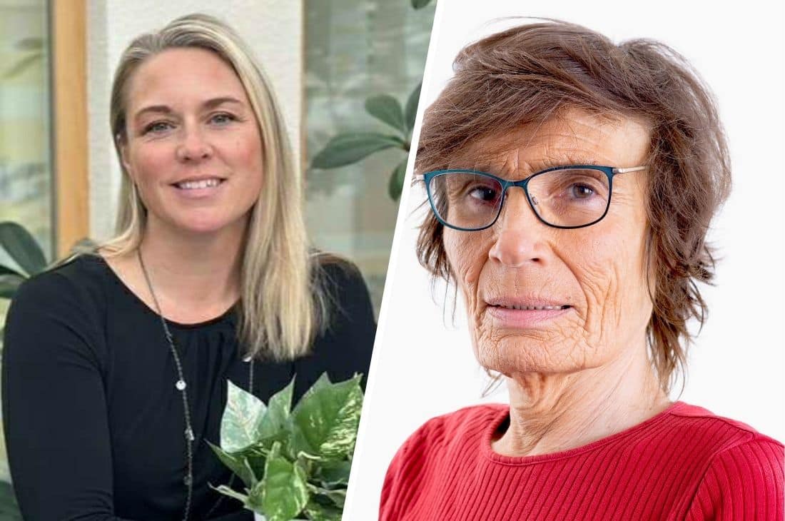 Porträttbilder på Anna Petersén och Maria Bennich.