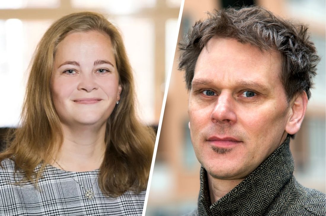 Porträttbilder på Petra Holmberg och Michael Westerlund