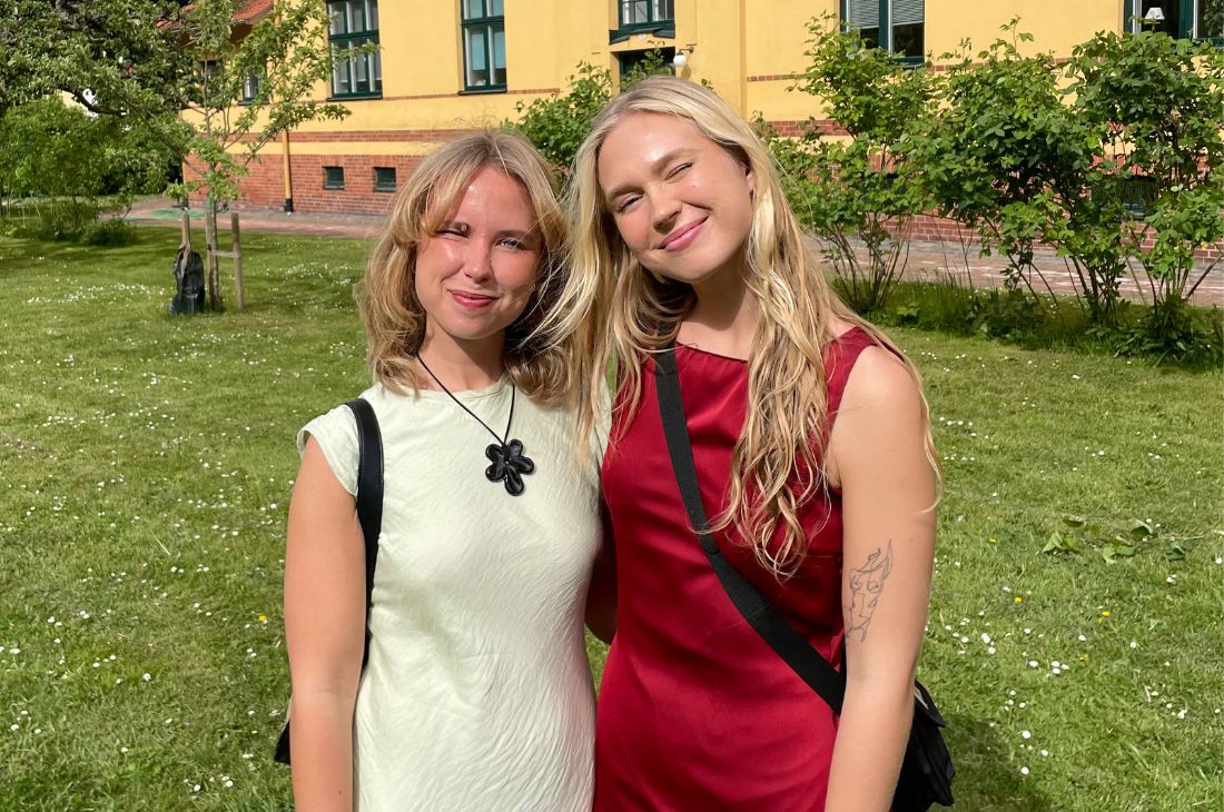 Porträttbild på Nelly Nilsson och Julia Linn Stenmark.