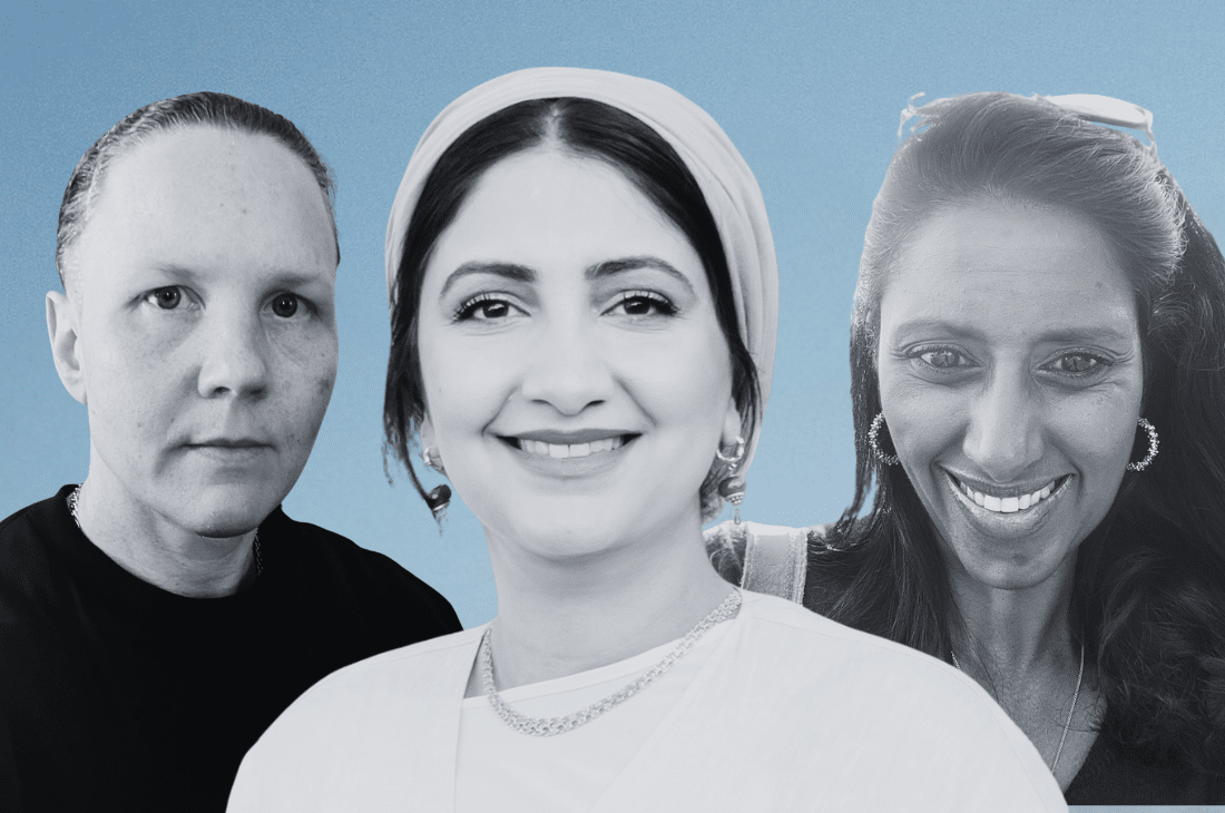 Porträtt på David Björkstam, Anuaar Athahb och Karin Lidén Genugu.