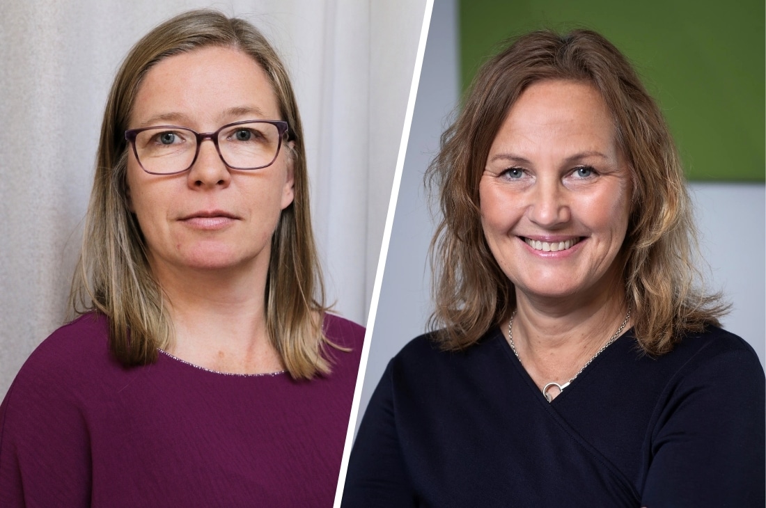 Porträtt på Emma Samuelsson och Juno Blom