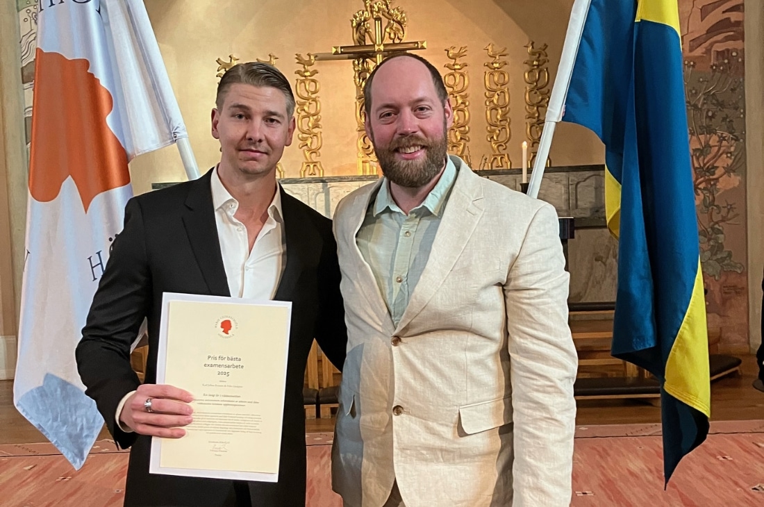 Porträtt på Felix Lindgren och Karl-Johan Romare.