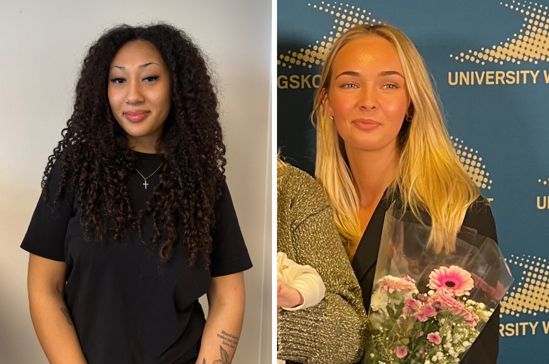 Alisa Ahomäki och Stina Jonsson.