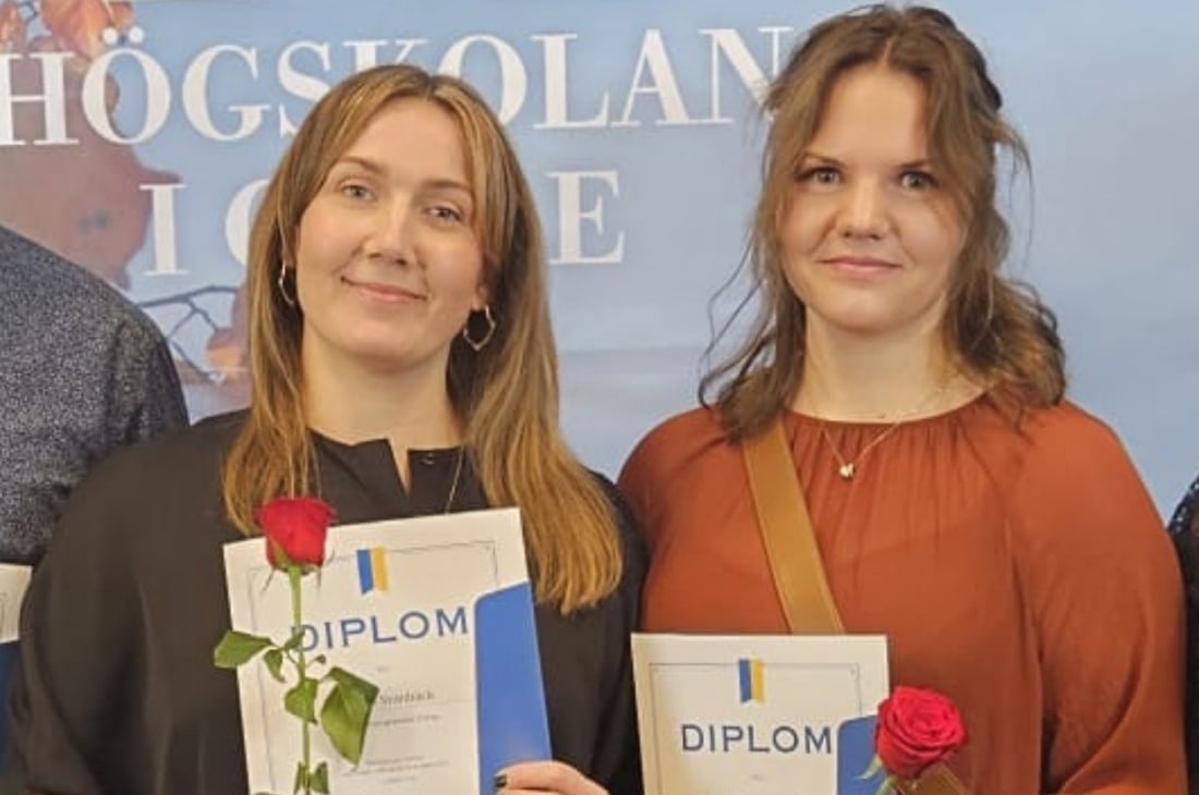 Porträttbild på Emma Svanbäck och Mellanie Söderlund