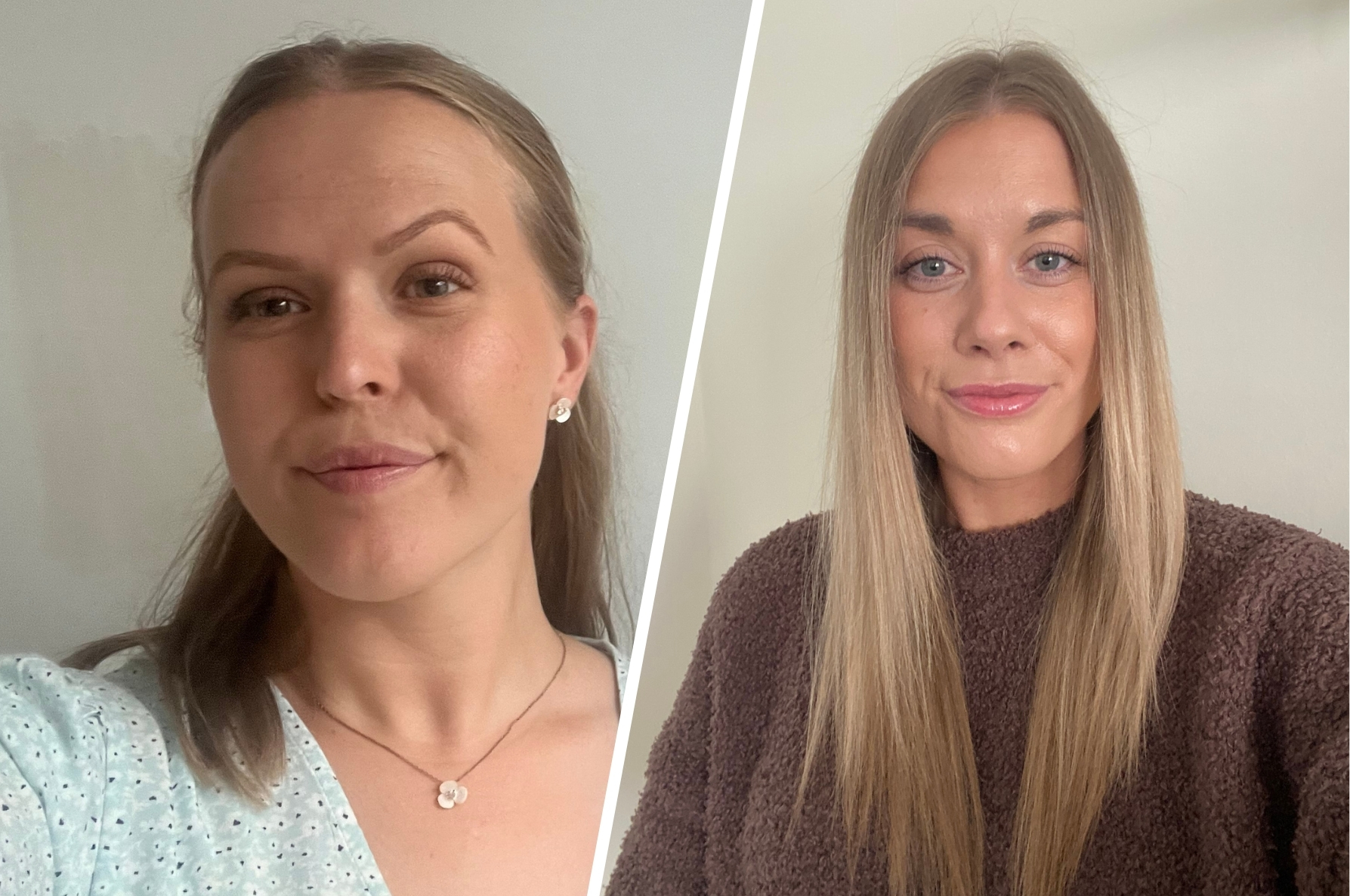 Porträttbilder på Erica Edström och Emma Blideskär till artikeln om deras C-uppsats.
