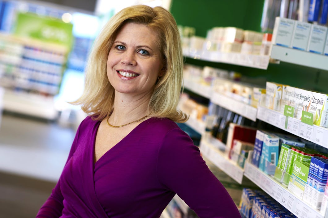 Annika Svedberg, chef för farmaci, kvalitet och hållbarhet på Apotek Hjärtat.