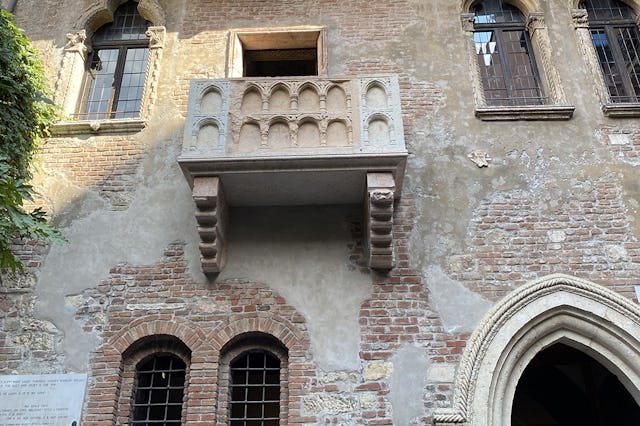 Julias balkong i Verona.