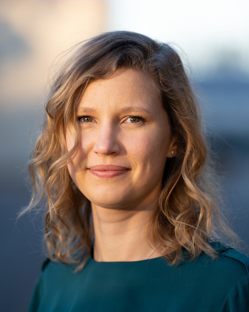 Caroline Alvebratt, forskare vid institutionen för farmaci på Uppsala universitet.