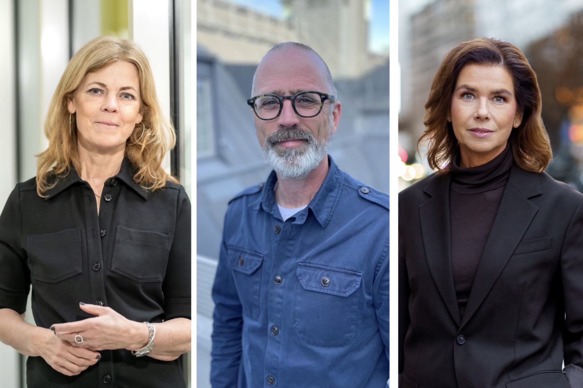 Karin Brynell, Johan Wallér och Sofia Larsen.