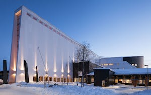 Raketskolan i Kiruna är en av byggnaderna i Hållbara hus i kallt klimat.