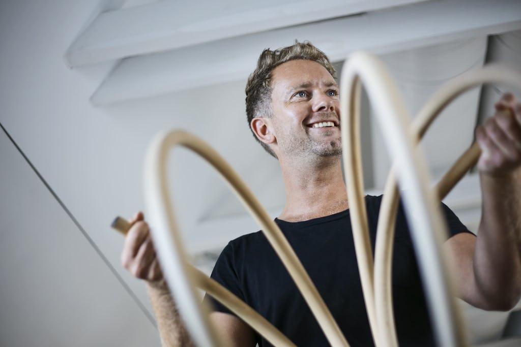 Arkitekten Kasper Guldager Jensen på danska GXN föreläser på Chalmers.