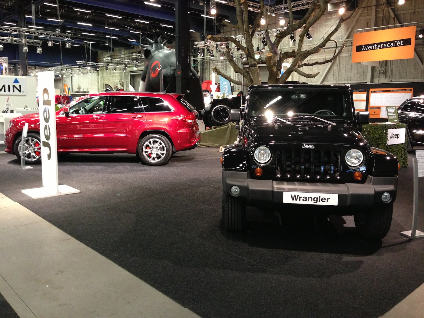Jeep visade sina nya modeller. Foto: Erik Hansson