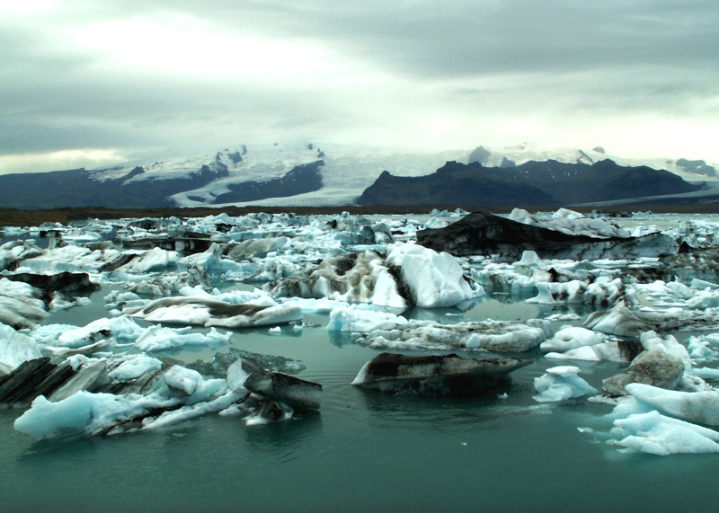 Smältande glaciär. Foto: Erik Hansson